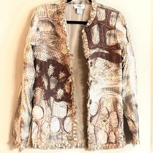 Artistic Patterned Women's Blazer